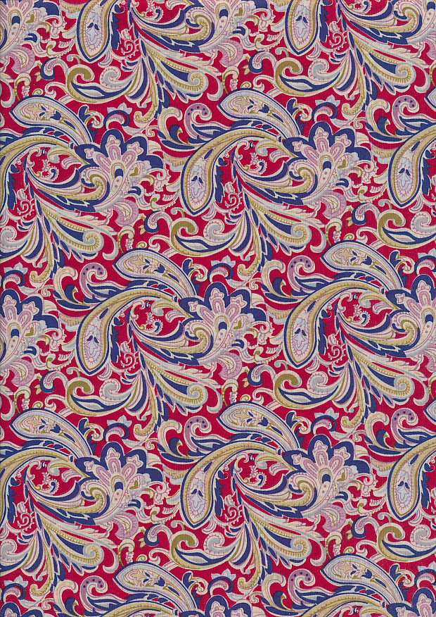 Fabric Freedom - Cotton Lawn Red Paisley