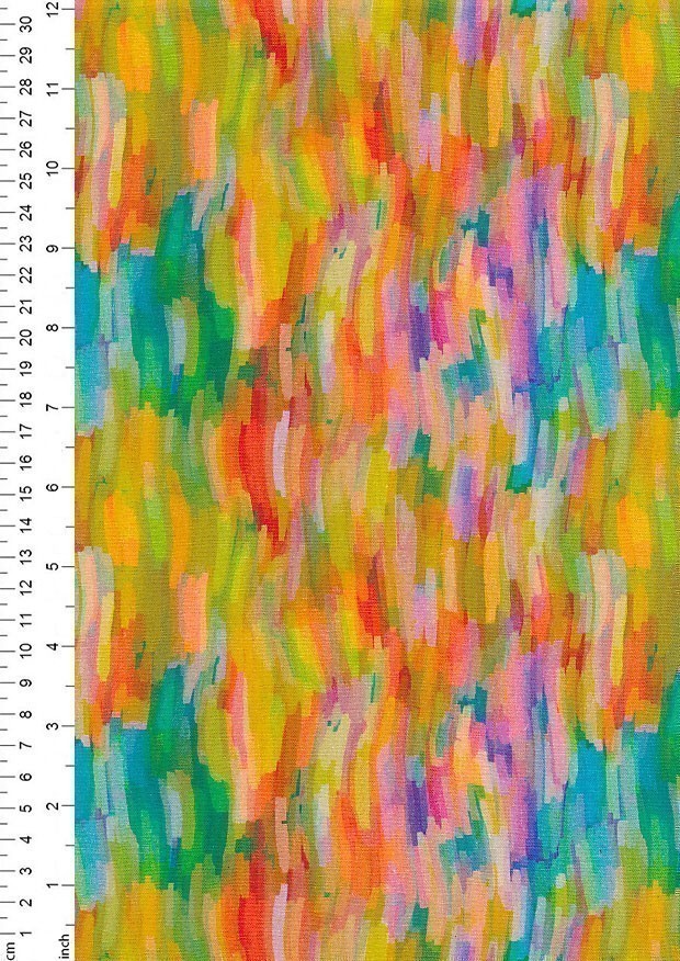 Fabric Freedom - Marker Waves FF2267-8 Orange