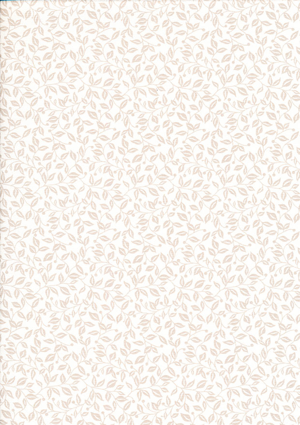 Fabric Freedom - Silhouette Taupe on White FF199 COL 2