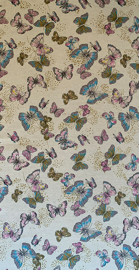 Furnishing Fabric - Butterflies Multi