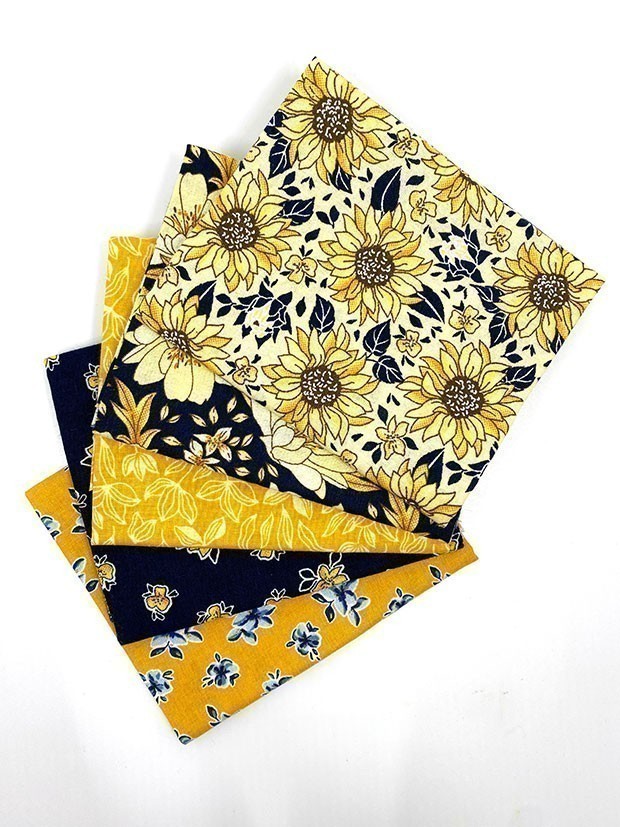 Craft Cotton Co. - Sunflowers 5 x Fat 1/4 Pack