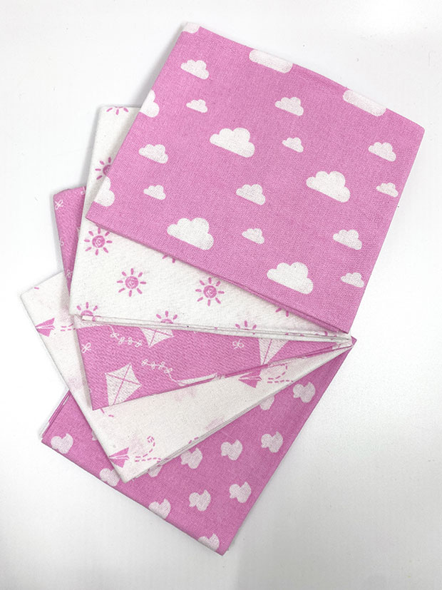 Craft Cotton Co. - Nursery Basics Pink 5 x Fat 1/4 Pack