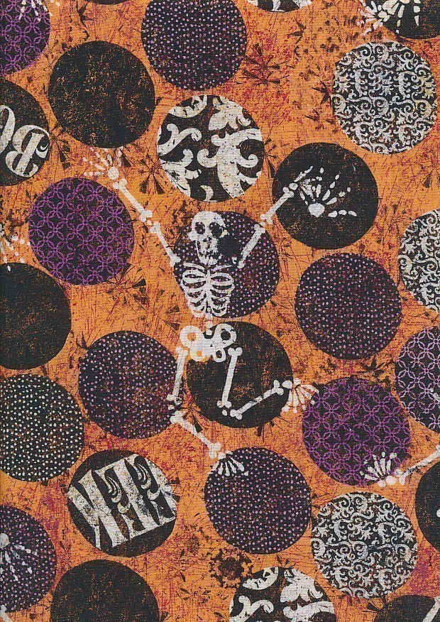 Springs Creative Halloween - Skeleton Dot Orange