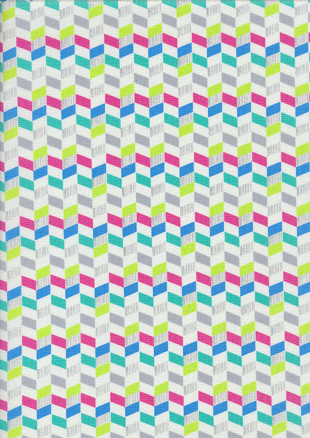 Craft Cotton Co. - Into The Woods Multicoloured Zig-Zag Ivory