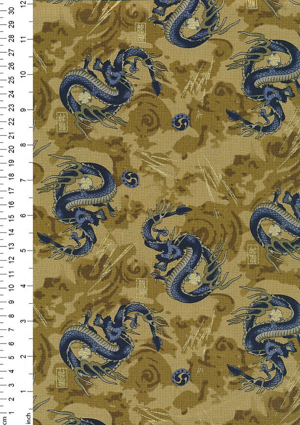Fabric Freedom Oriental Collection - Japanese Gold COL 2