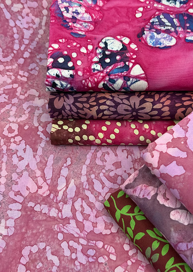 John Louden Batik - 7 x Fat 1/4 Pack 5