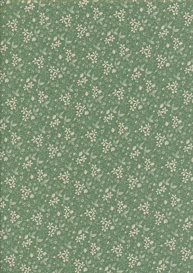 Kingfisher Fabrics - Hope Chest Florals 37928 Green/Ivory