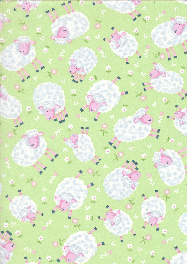 Kingfisher Fabrics - The Kids Are Alright Green 49707
