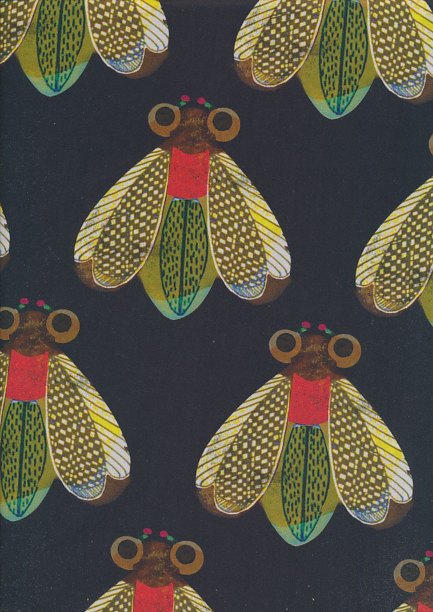Lady McElroy - Cotton Lawn Moths On Black