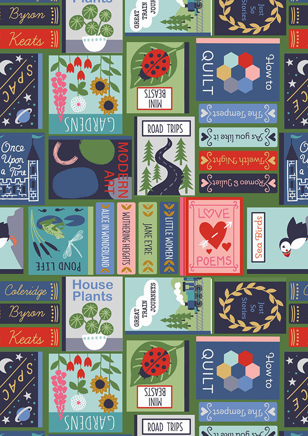 Lewis & Irene - Bookworm A548.3 - Book covers multi coloured