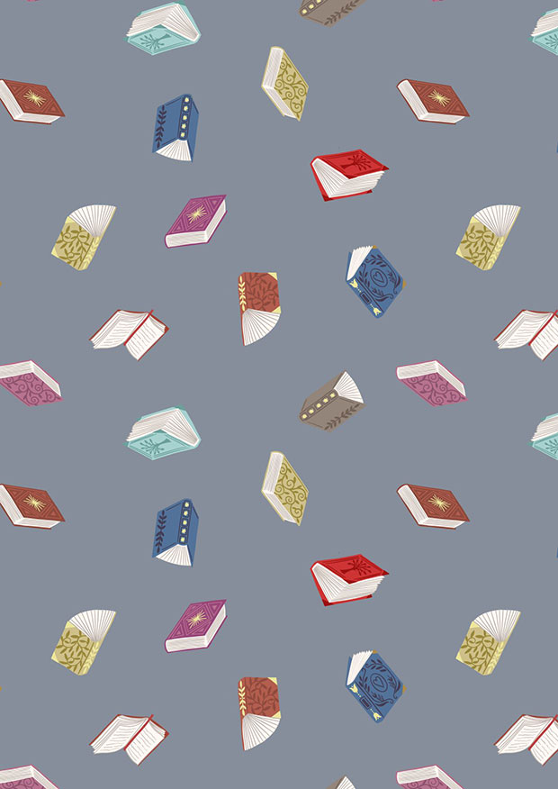 Lewis & Irene - Bookworm A550.1 -Books on grey