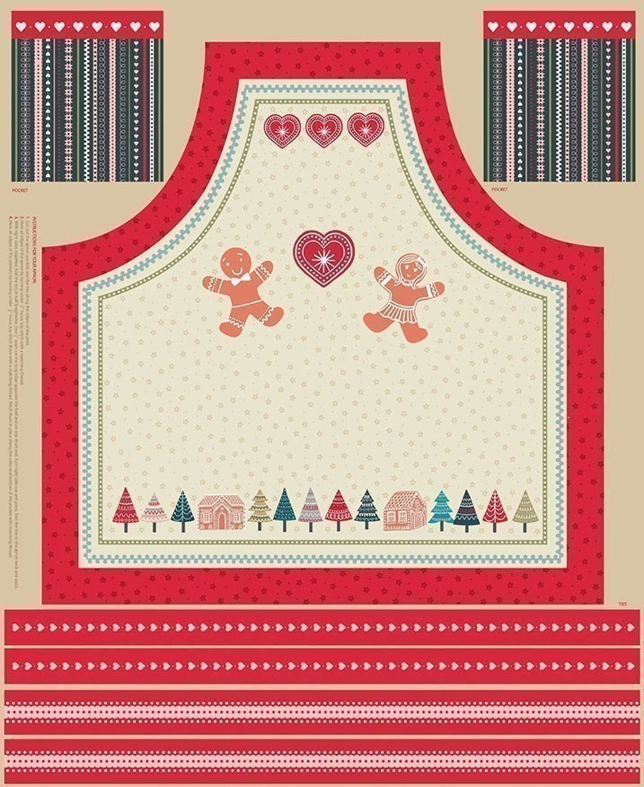 Lewis & Irene - Gingerbread Season C82 - Gingerbread apron panel