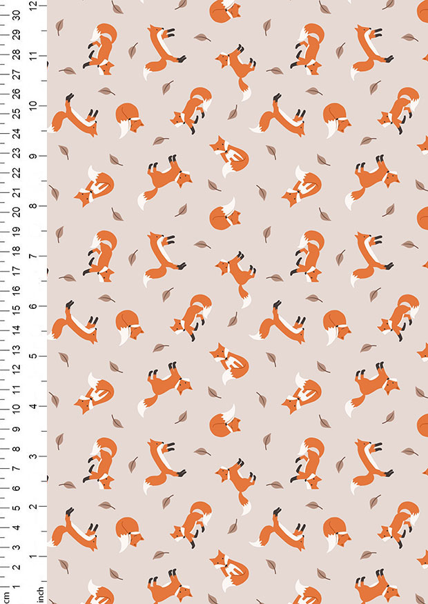 Foxes Natural 100% Cotton Lewis and Irene Small Things...Country Creatures 