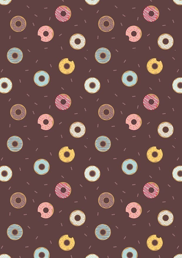 Lewis & Irene - Small Things Sweets SM49.3 - Doughnuts on brown