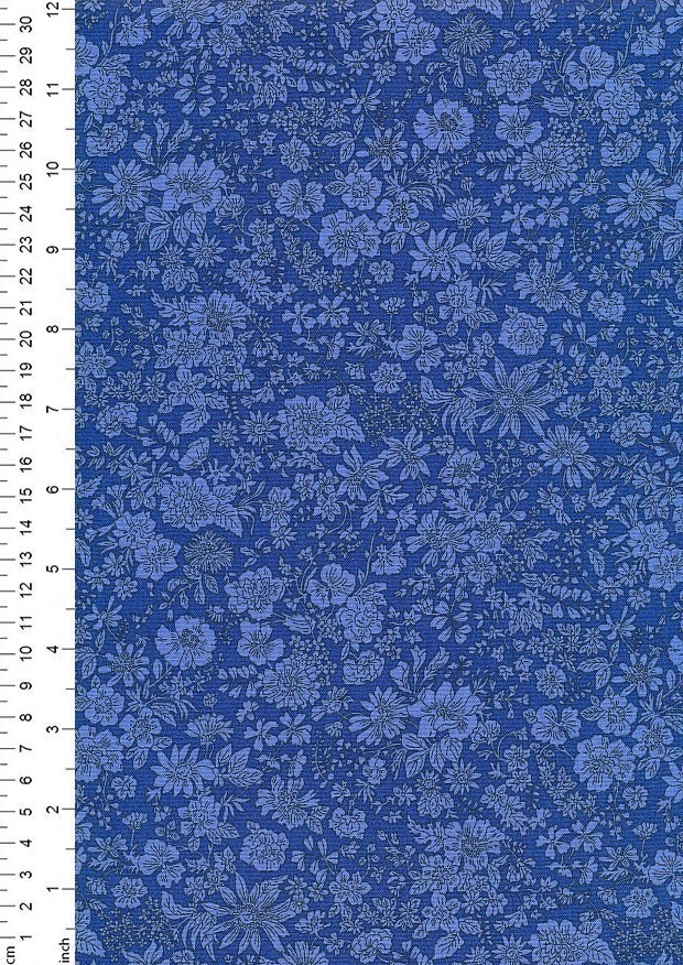 Liberty Fabrics - Emily Belle Jewel Tones Ultramarine 1666442A