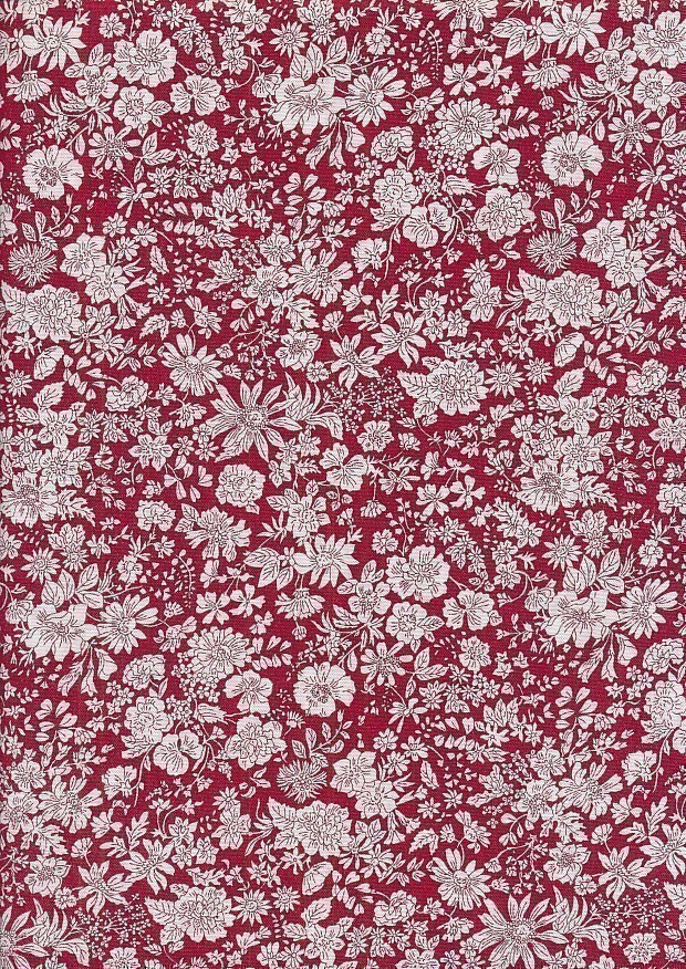 Liberty Fabrics - Emily Belle Jewel Tones Crimson 1666444A