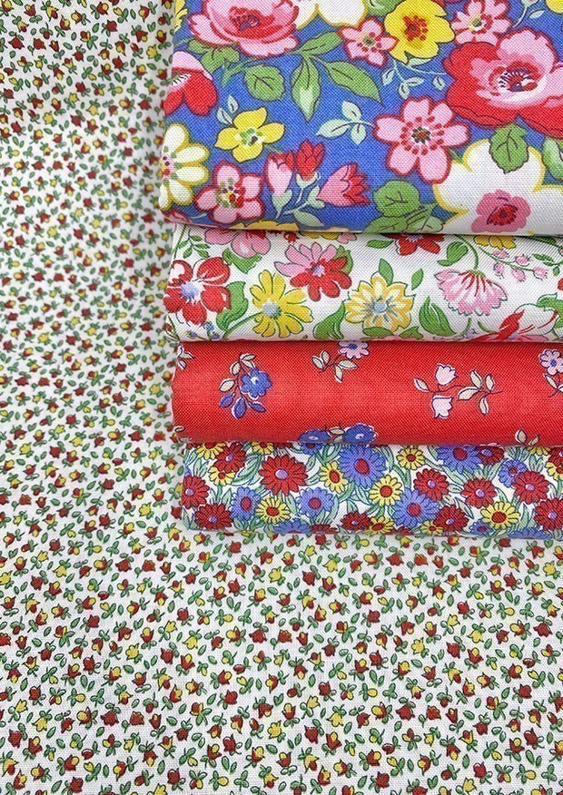 Liberty Fabrics - Heirloom Two 5 x Fat 1/4 Pack