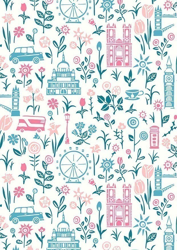 Liberty Fabrics - London Parks Summer In The City 01666860A