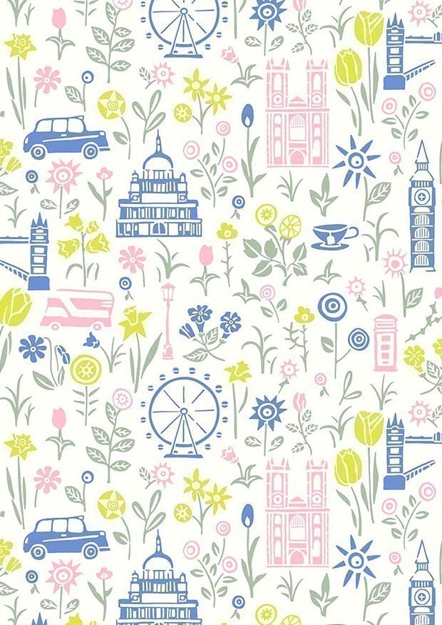 Liberty Fabrics - London Parks Summer In The City 01666860B