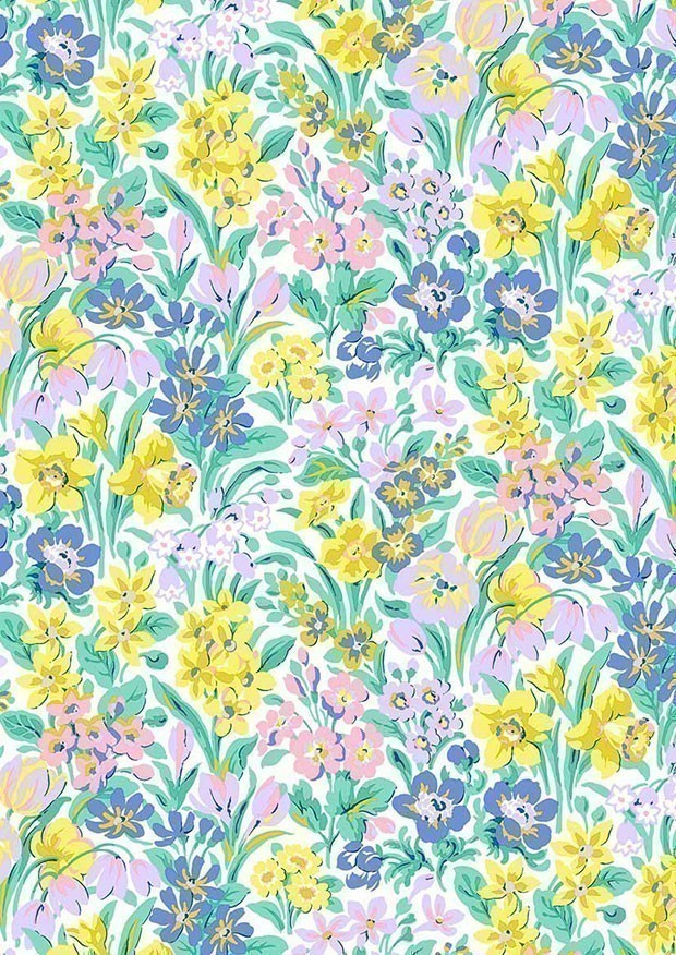 Liberty Fabrics - London Parks Kew Blooms 01666864B