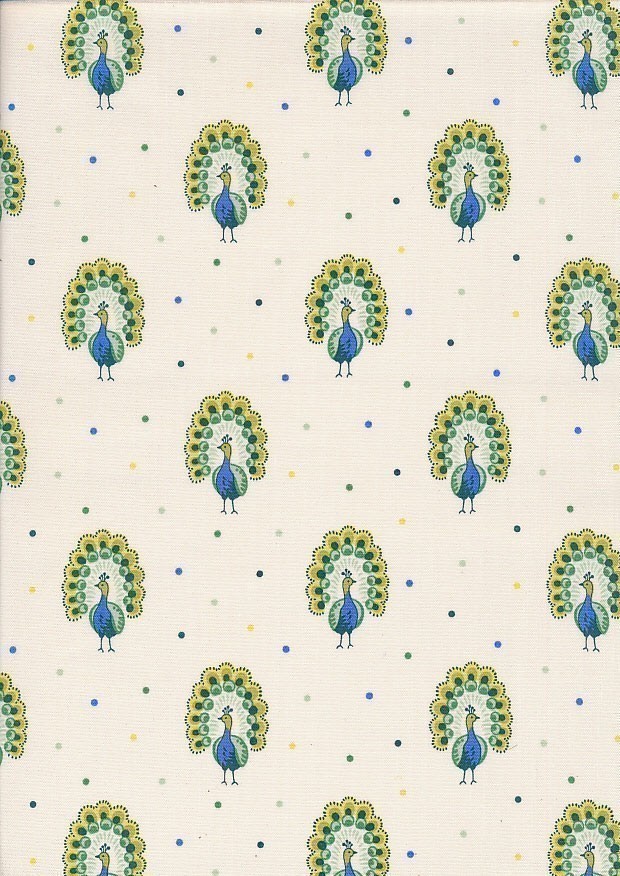 Liberty Fabrics - Garden Party 7339B Proud Peacocks
