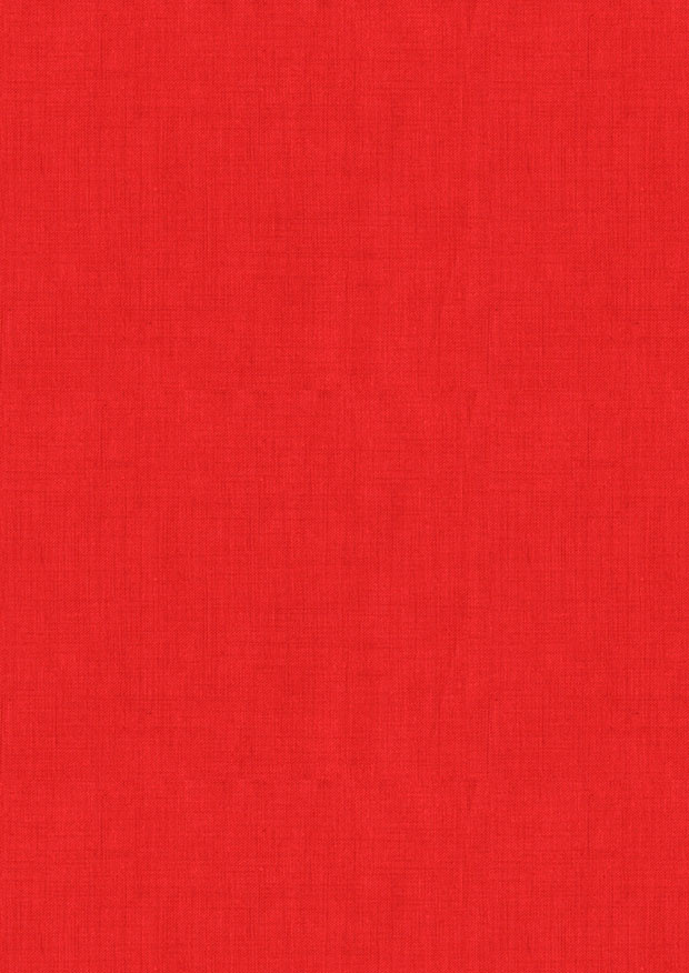 Makower Scandi Christmas - 1473/R Linen Texture Red