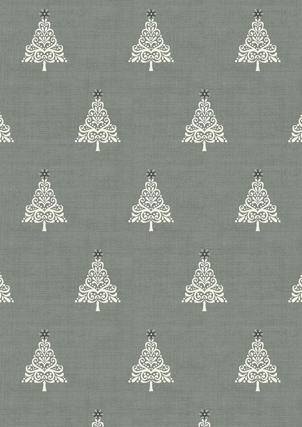 Makower Scandi Christmas - 1783/S Trees Grey
