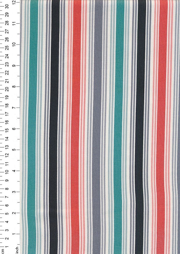 Makower Haberdashery - Multi Stripe 1765-S