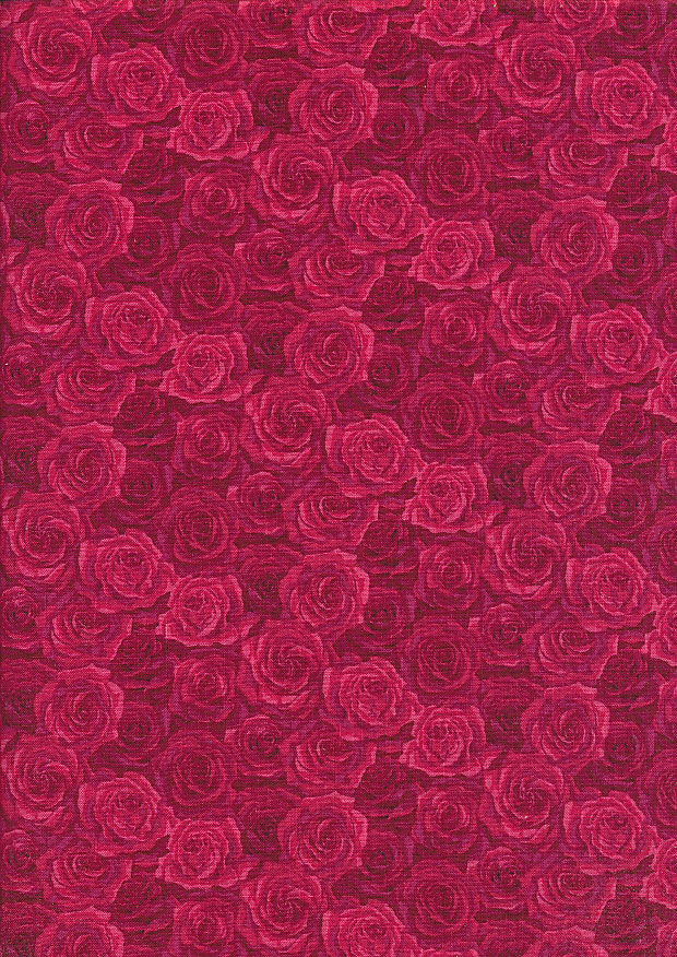 Makower - Summer Garden D 2321 COL R Packed Rose