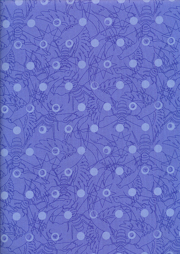 Makower Sun Prints - Hydrangea 8484-B