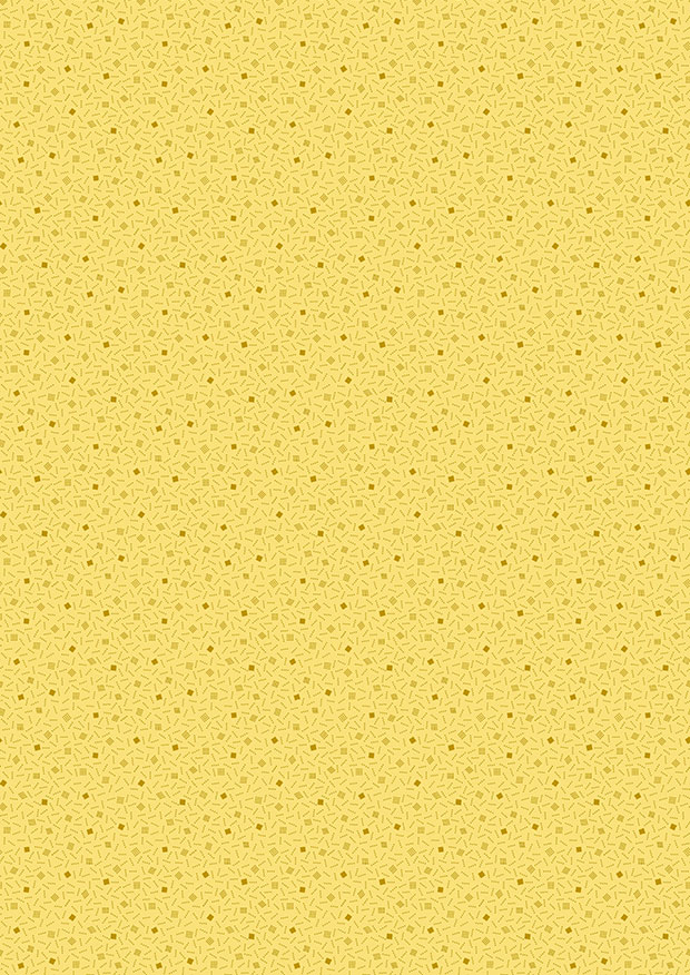 Makower Trinkets 2020 - 2/9015Y Dotted Square Yellow