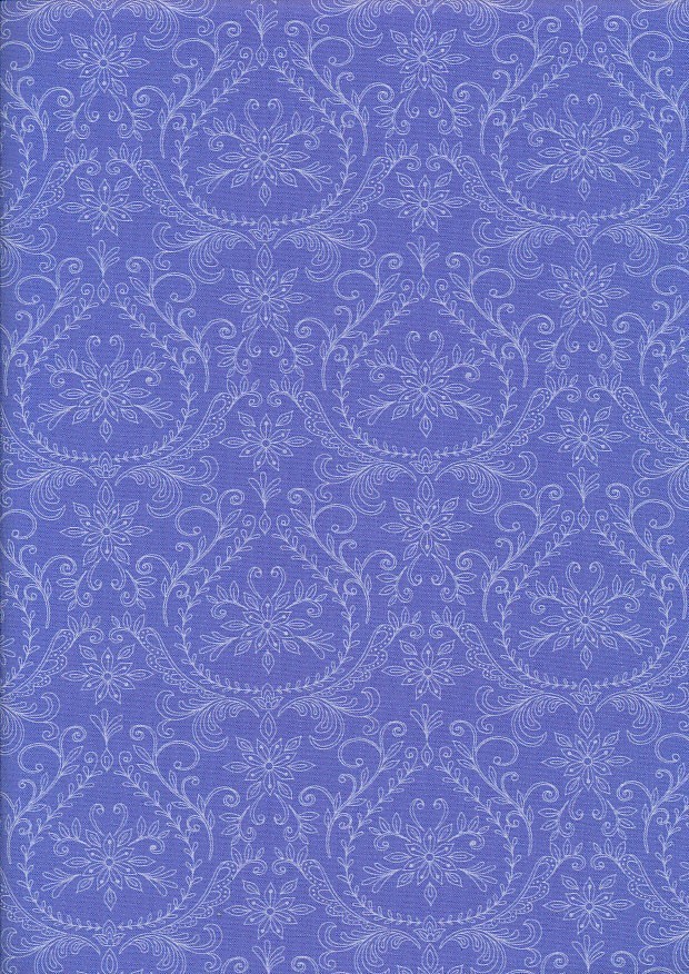 Michael Miller Fabrics - Elephant Cavalcade Vignettes CX10799-Purple D