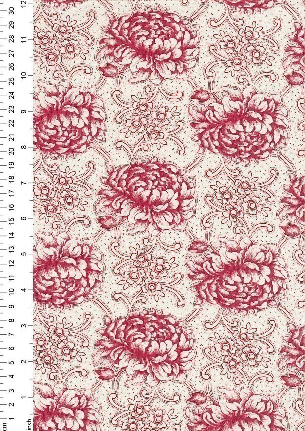 Moda Fabrics - Cranberries & Cream 44261-13