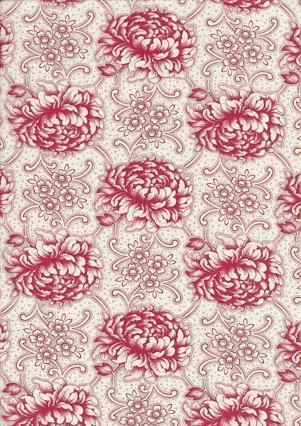 Moda Fabrics - Cranberries & Cream 44261-13