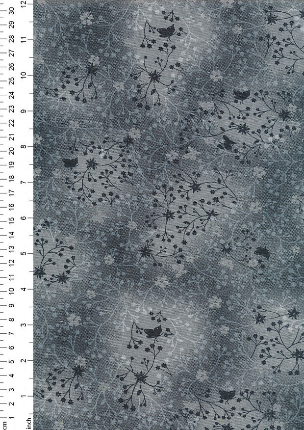 Fabric Freedom - Flittering FF0111 Charcoal