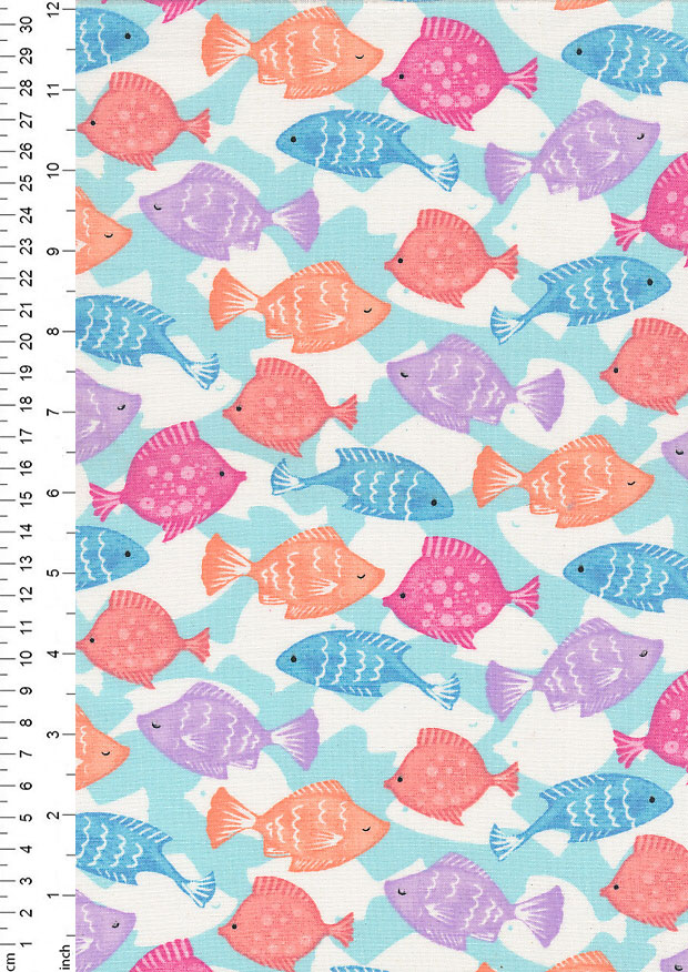 Fabric Palette - Mermaid Society Fish 2789-04