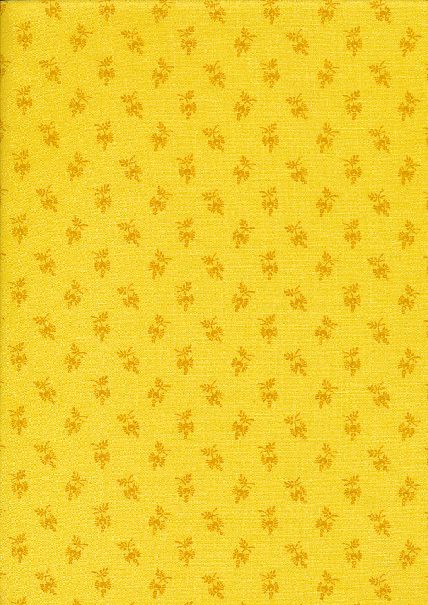 Andover Fabrics Over The Rainbow By Kathy Hall - Floral Sprig Yellow
