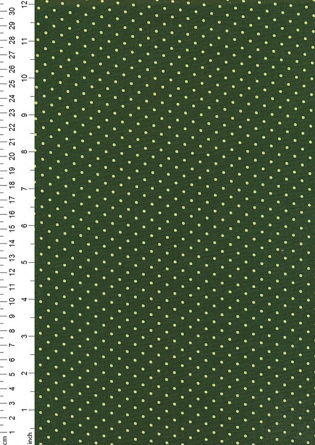 Fabric Freedom - Quality Cotton Print Spot FF-6390 Olive/Light Green