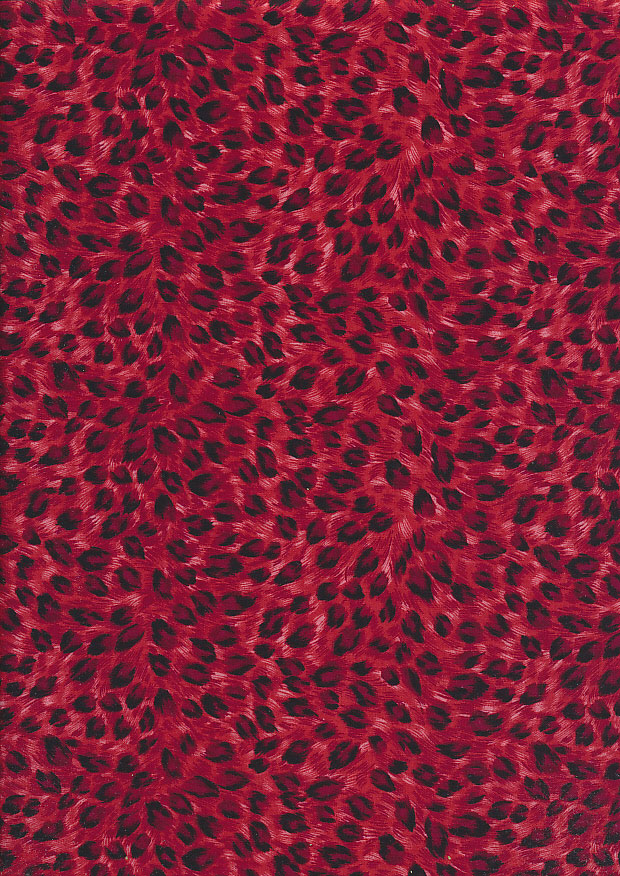 Rose & Hubble - Quality Cotton Print CP-0880 Red Leopard Skin