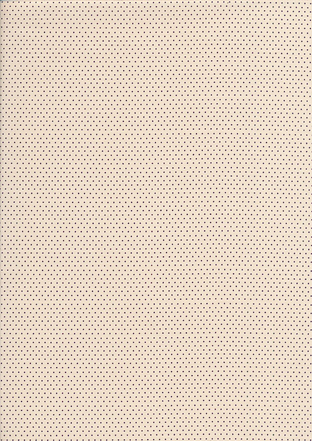 Quality Cotton Print - Cream Micro Dots