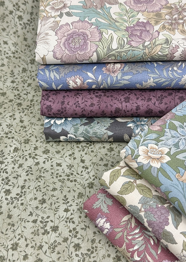 Quilt Gate - Kahei Gentle Flowers 8 x Fat 1/4 Pack 2