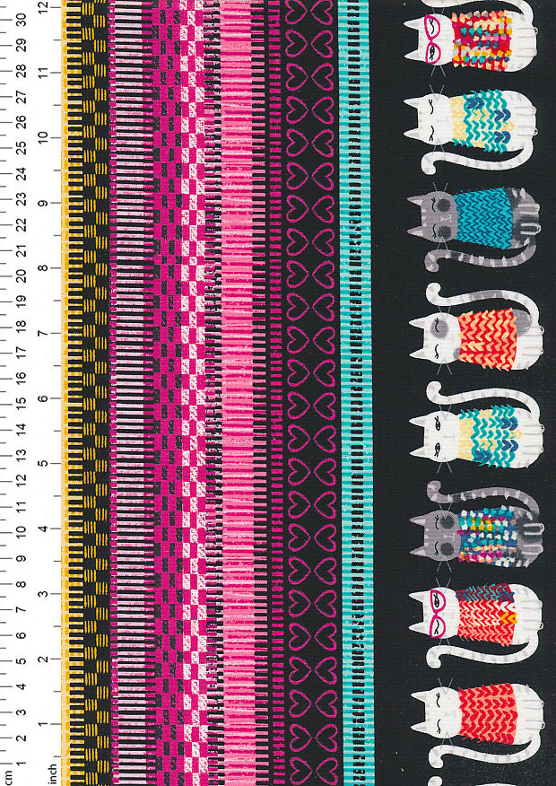 Kanvas Studio - Knit Together Cat Knit Stripe 7870-99