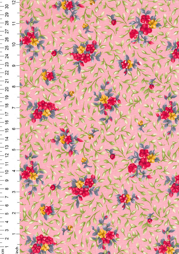Rose & Hubble - Quality Cotton Print CP0840 Pink