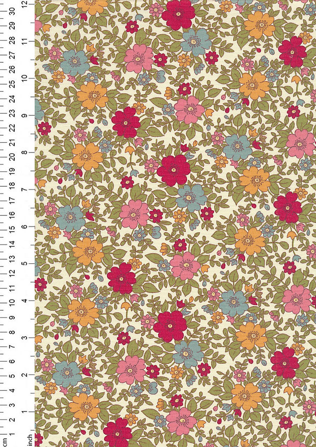 Rose & Hubble - Quality Cotton Print CP-0223 Red