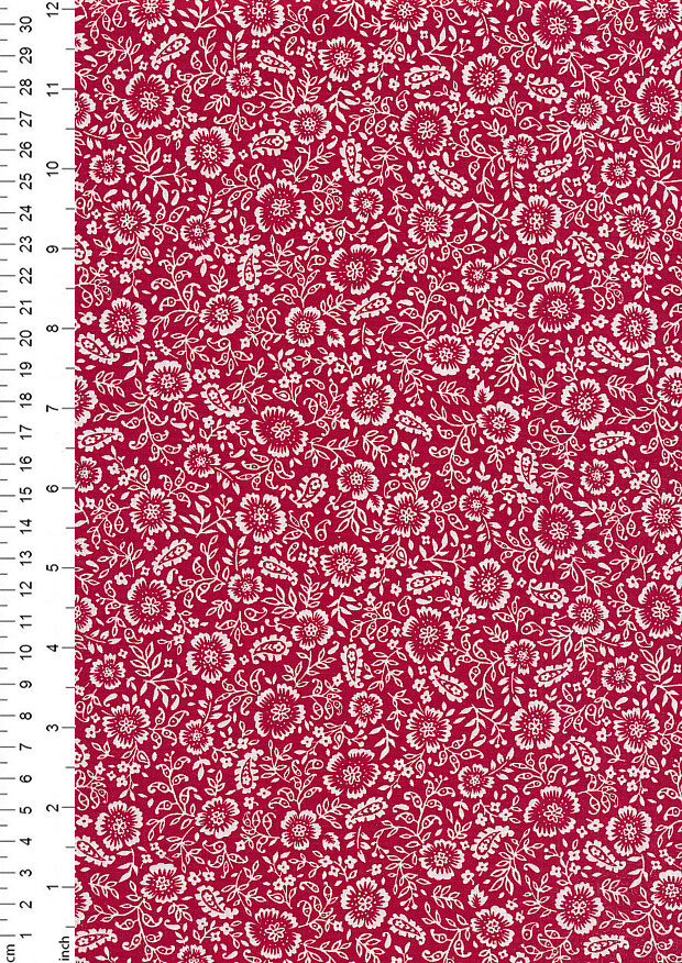 Rose & Hubble - Quality Cotton Print CP-0807 Crimson