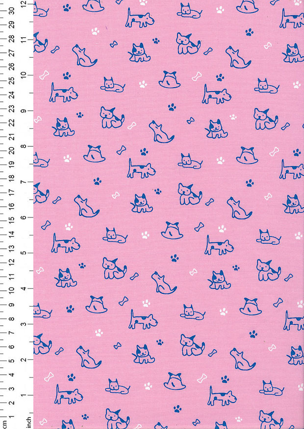 Rose & Hubble - Quality Cotton Print CP-0856 Pink