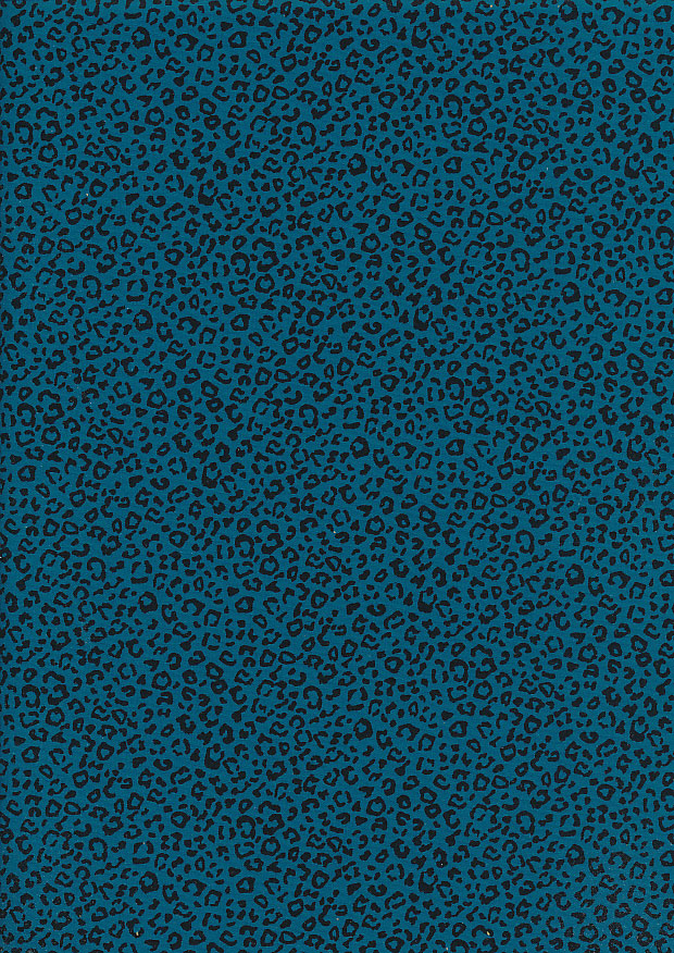 Rose & Hubble - Quality Cotton Print CP-0871 Teal Leopard Skin