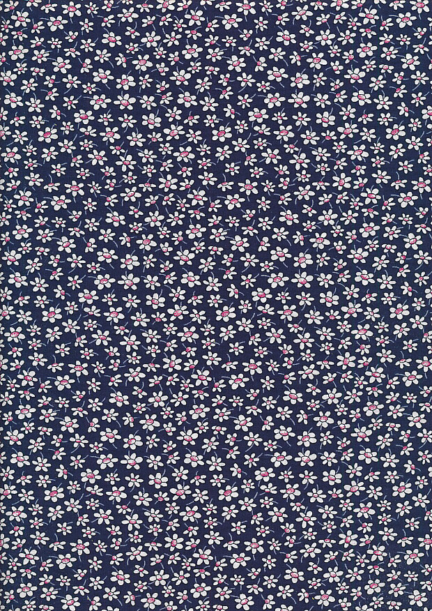 Rose & Hubble - Quality Cotton Print CP-0861 Navy