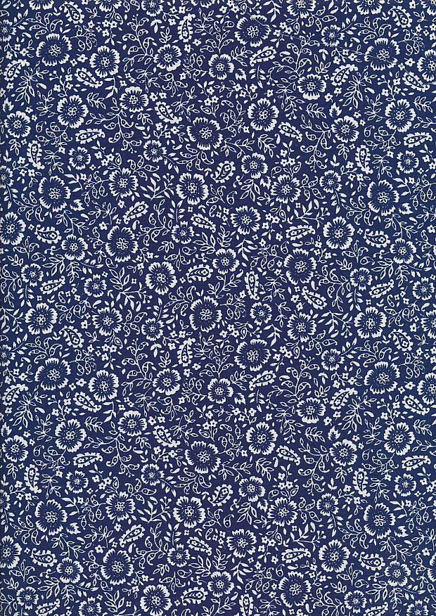 Rose & Hubble - Quality Cotton Print CP-0807 Navy