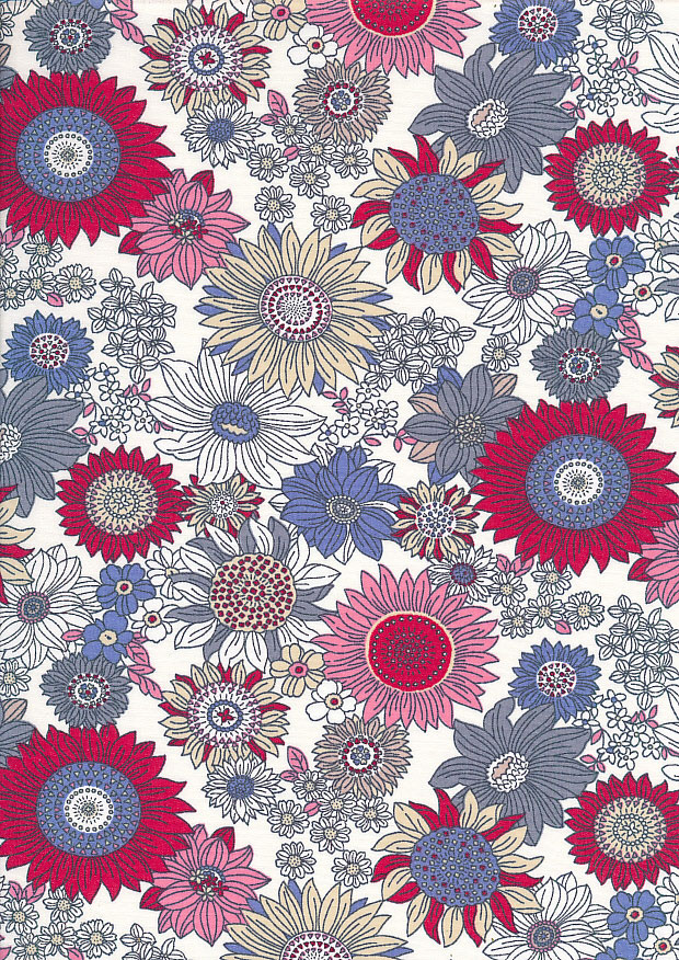 Rose & Hubble - Quality Cotton Print CP-0736 Red